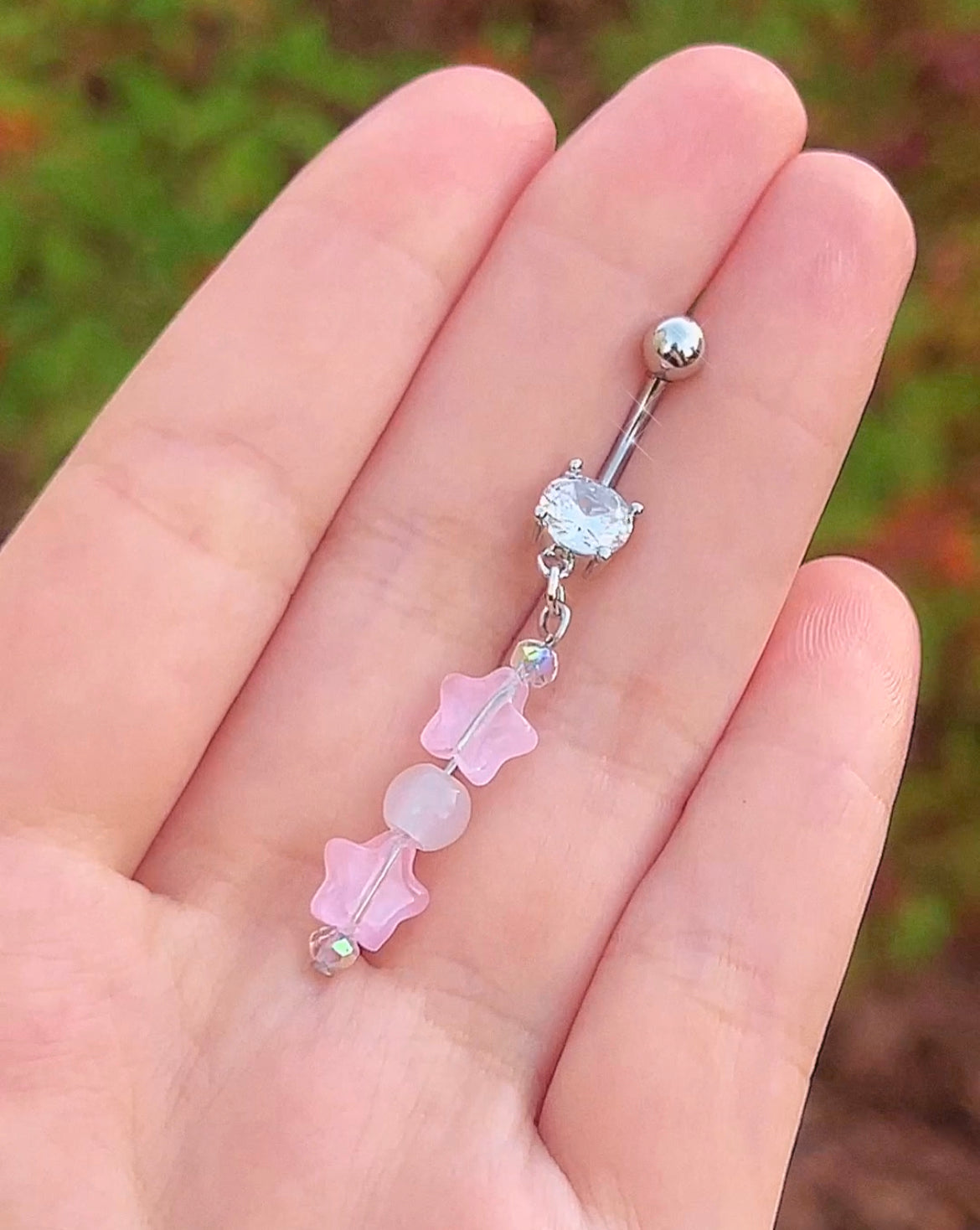 Baby Pink Star Belly Ring