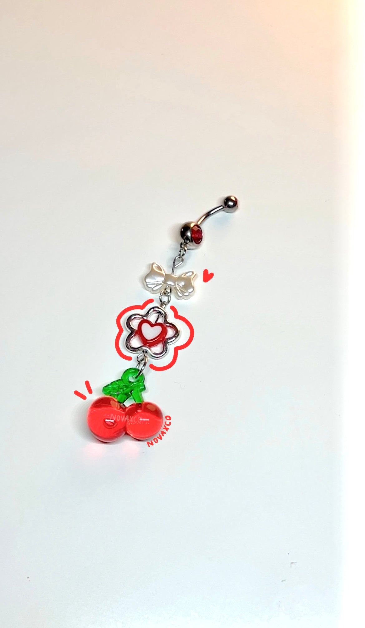 Cherry On Top Dangly Belly Ring