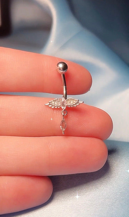 Mini Angel Dangle Belly Ring