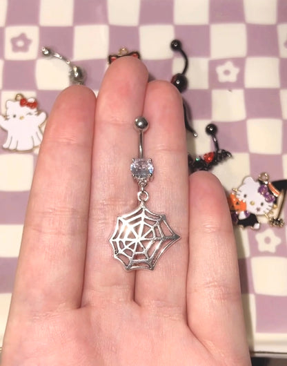 Spiderweb Belly Rings
