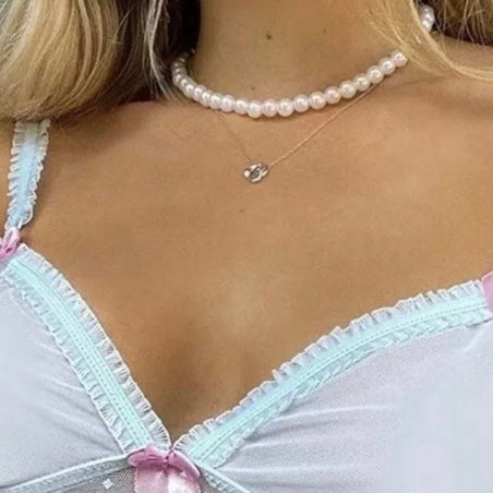 Coquette Pearl Choker