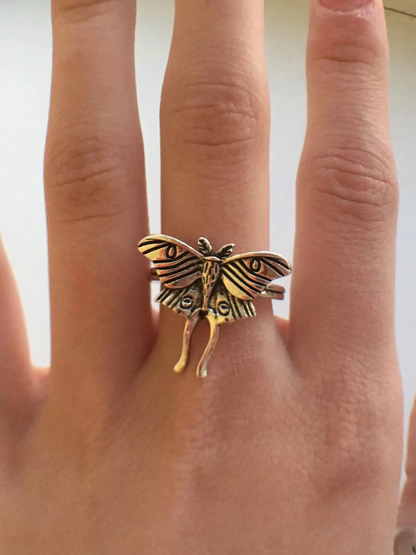 Luna Fairy Moth Ring