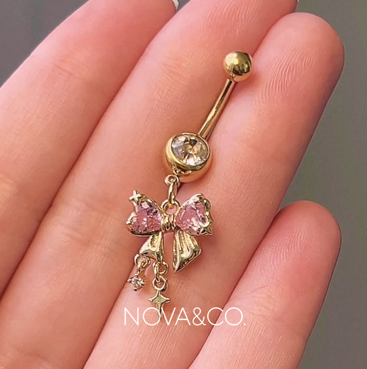 Sparkle Bow Aesthetic Belly Ring