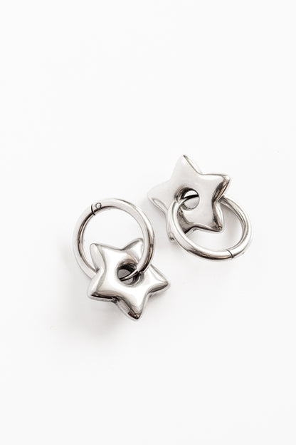Chunky Y2K Star Hoops