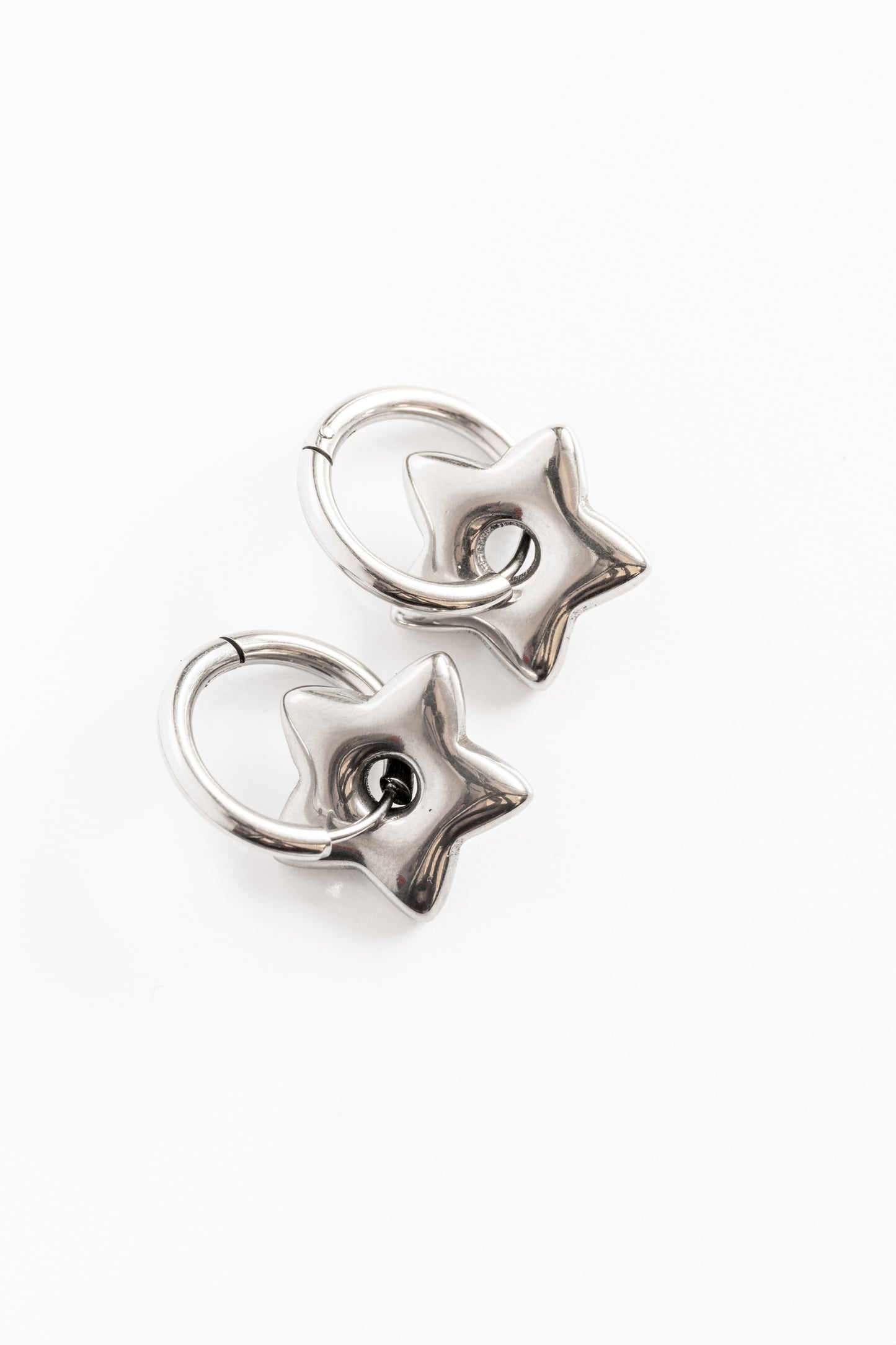 Chunky Y2K Star Hoops