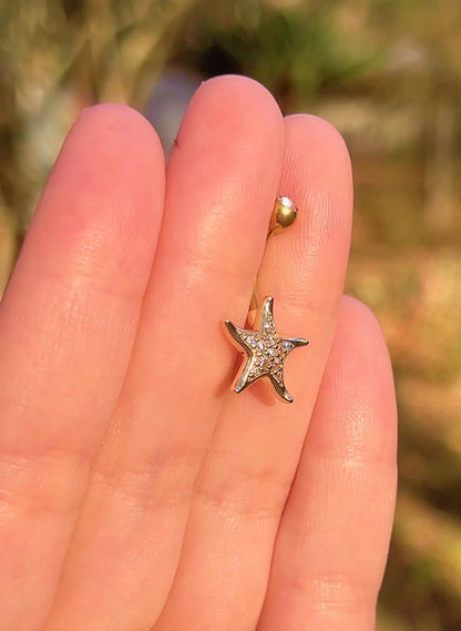 Starfish Minimal Belly Ring