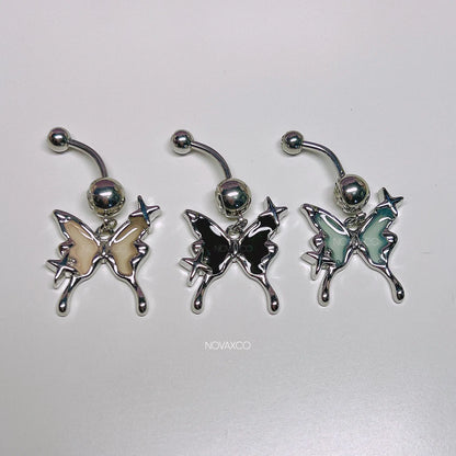 Alt Butterfly Dangle Belly Ring