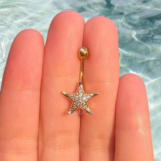 Starfish Minimal Belly Ring