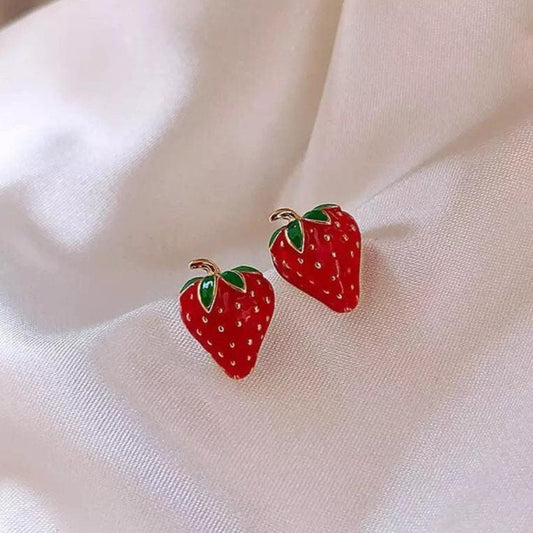 Little Strawberry Stud Earrings