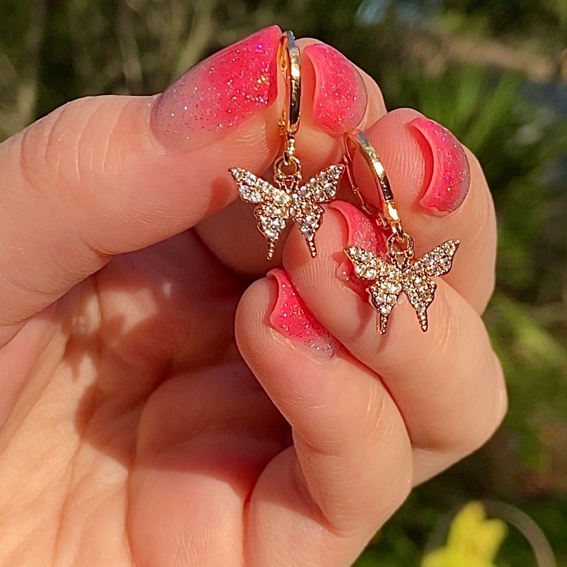 Delicate Butterfly Earrings