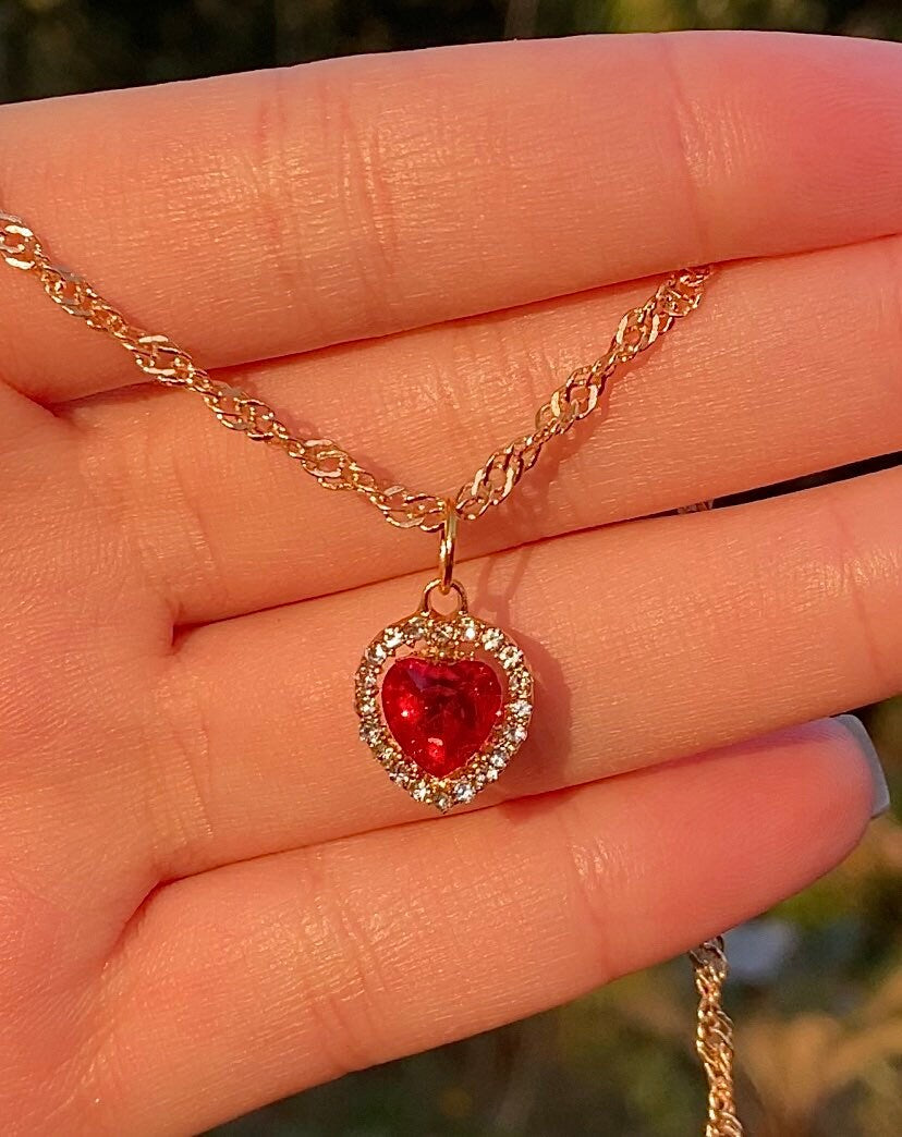 Red Heart Necklace