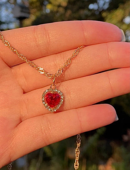 Red Heart Necklace