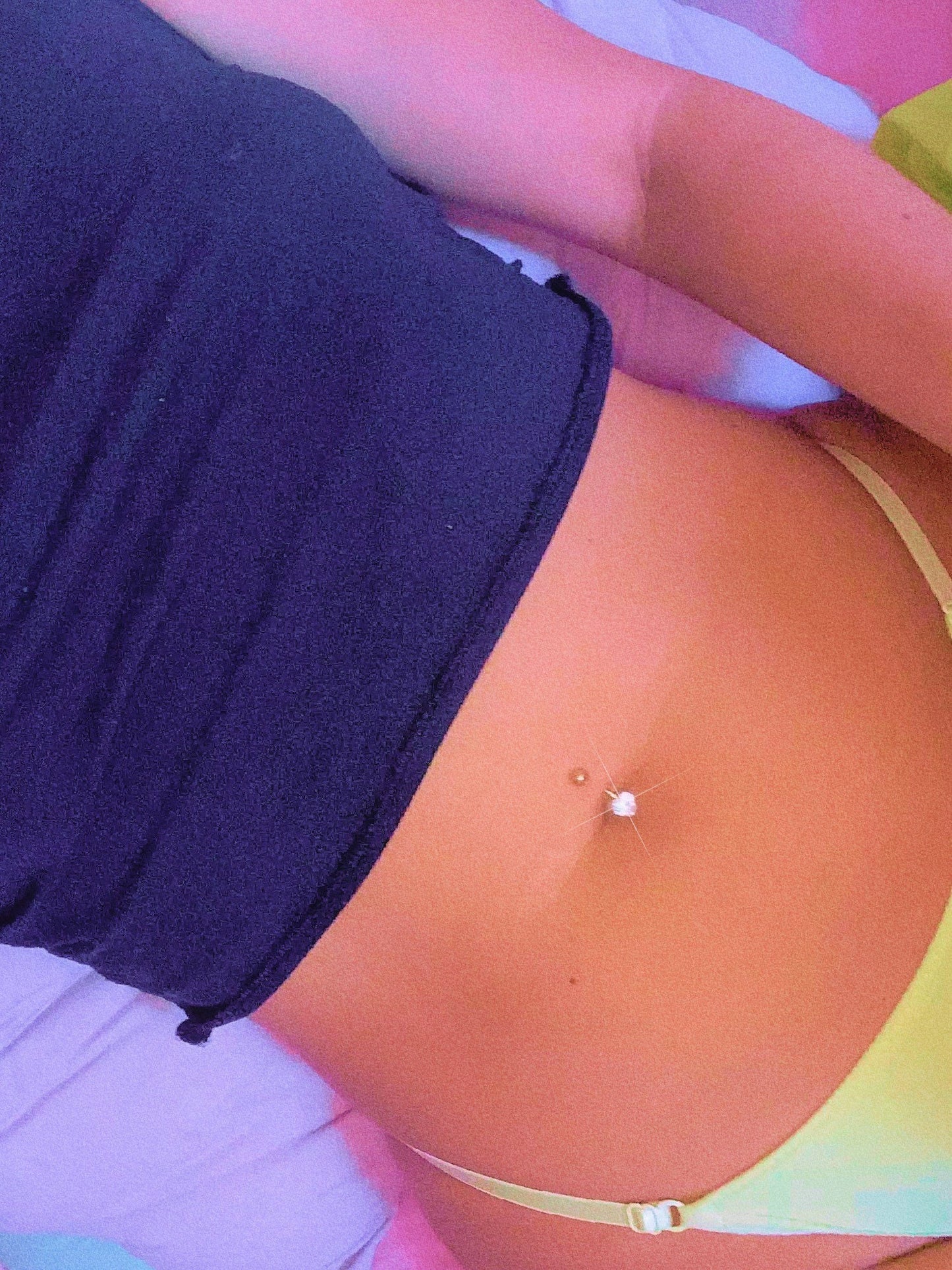 Minimal Heart Belly Button Ring