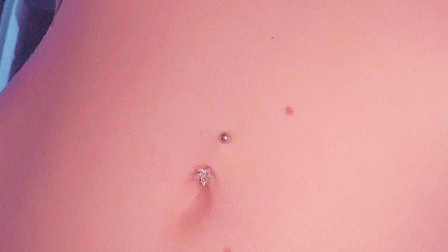 Minimal Star Belly Button Ring