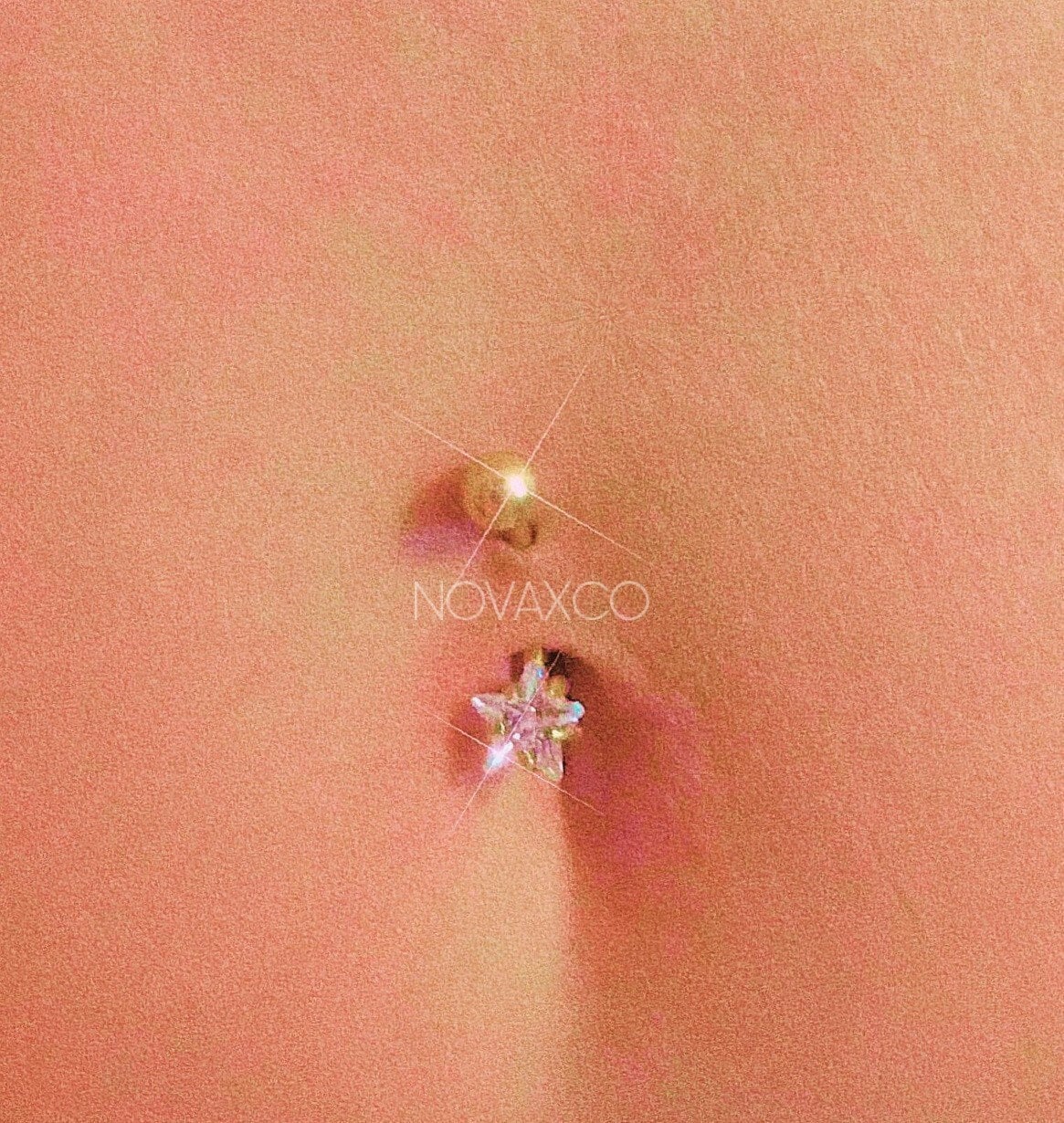 Minimal Star Belly Button Ring