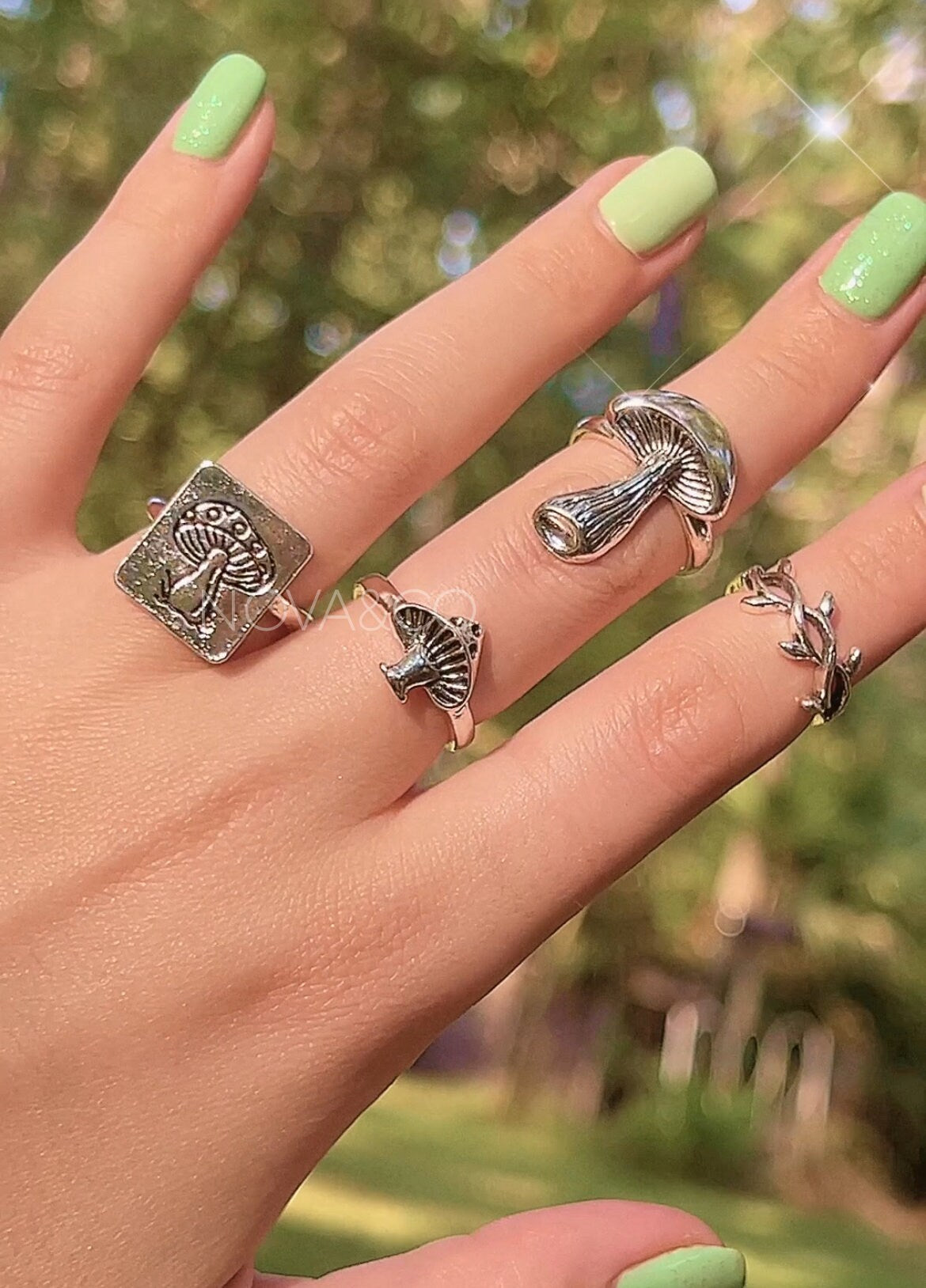 Mushroom Ring Set