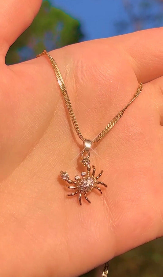 Crab Charm Necklace