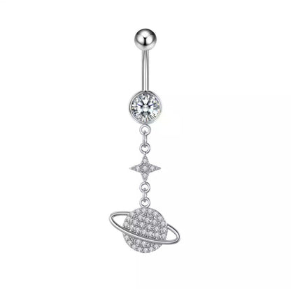 Saturn Dangle Belly Ring