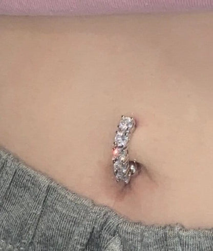 4 Tier Top Drop Belly Ring