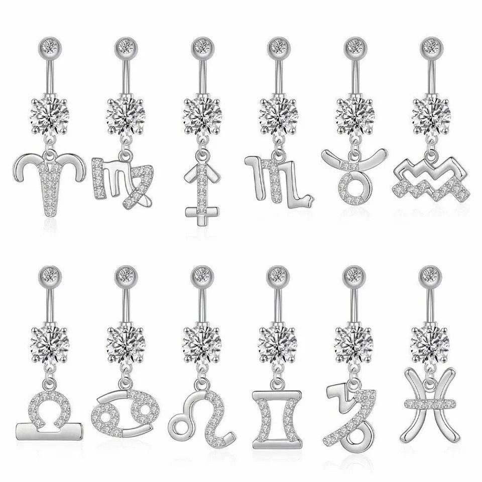 Zodiac Belly Ring