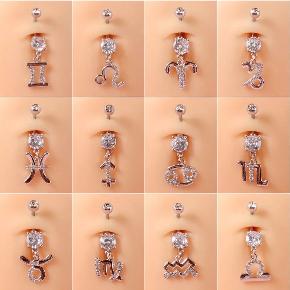 Zodiac Belly Ring