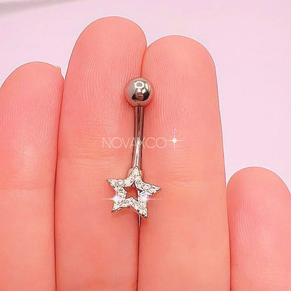 Minimalist Star Belly Button Ring