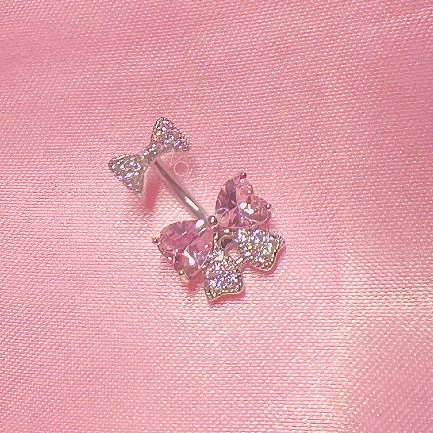 Double End Bow Belly Button Ring