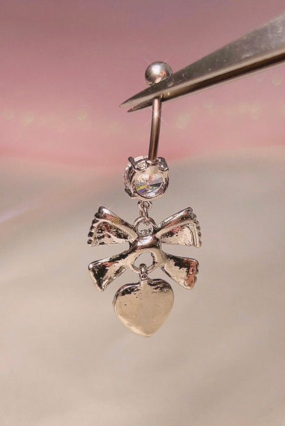 Dark Coquette Bow Belly Ring