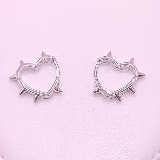 Barbwire Heart Earrings