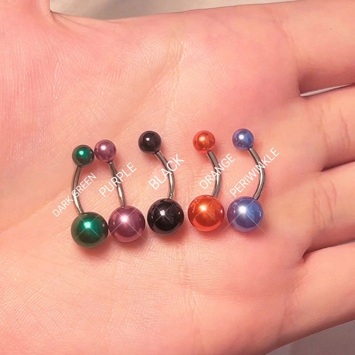 Pearlescent Belly Bars