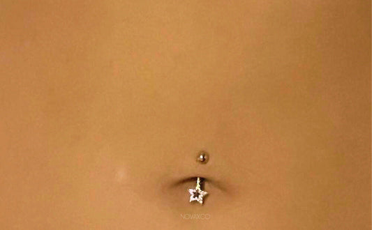 Minimalist Star Belly Button Ring