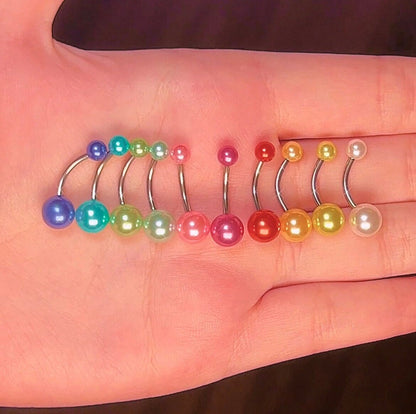 Pearlescent Belly Bars