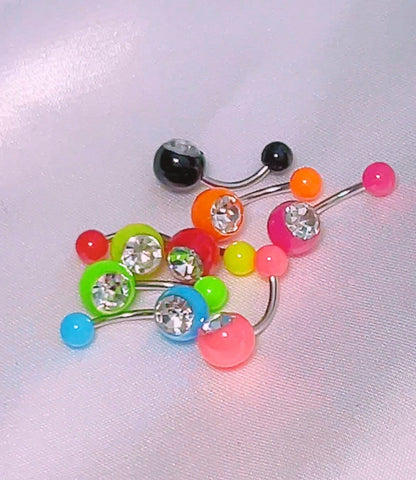 Y2K Neon Belly Bars