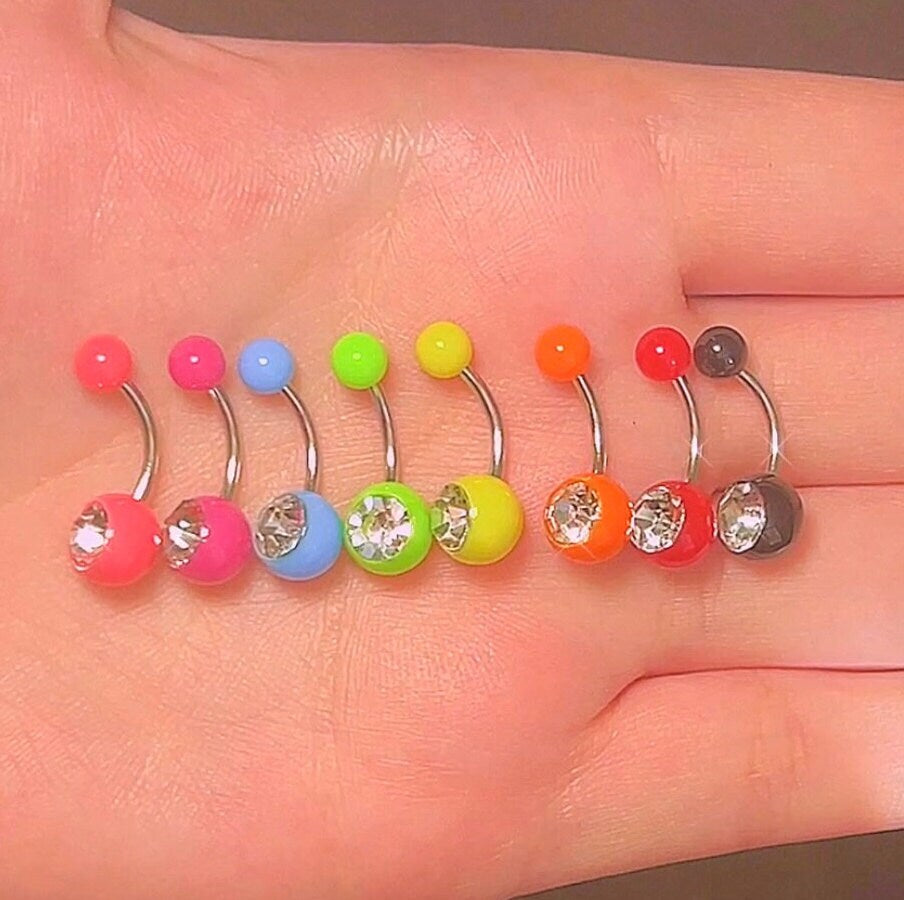 Y2K Neon Belly Bars