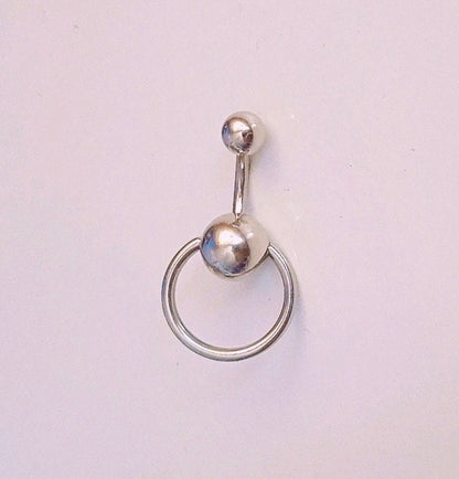 14G O Ring Surgical Steel Belly Ring