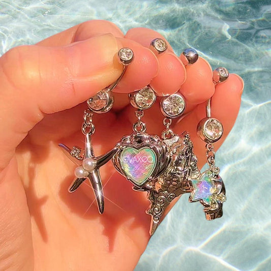 Simple Beachy Charm Belly Rings