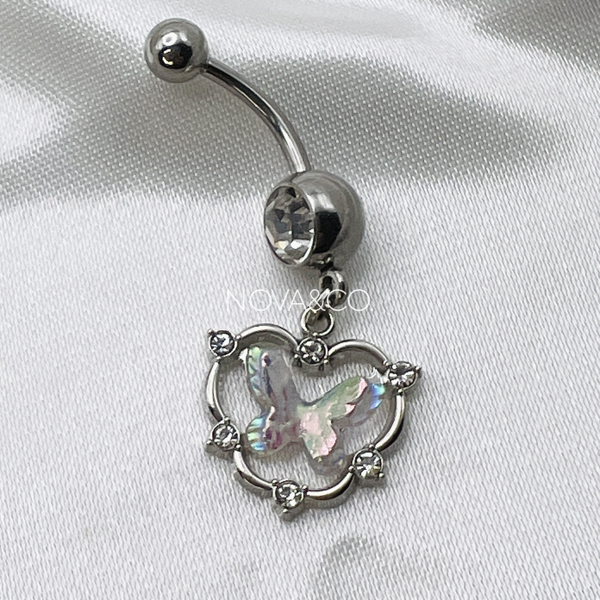 Mariposa Heart Belly Ring