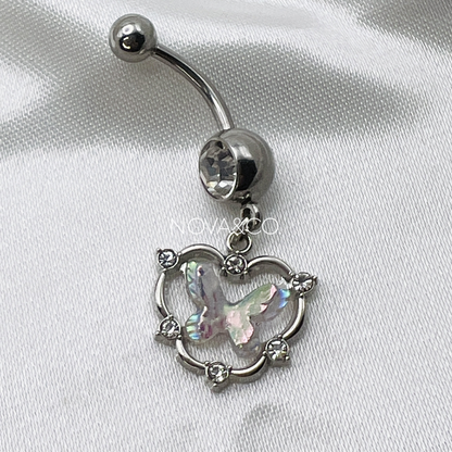 Mariposa Heart Belly Ring