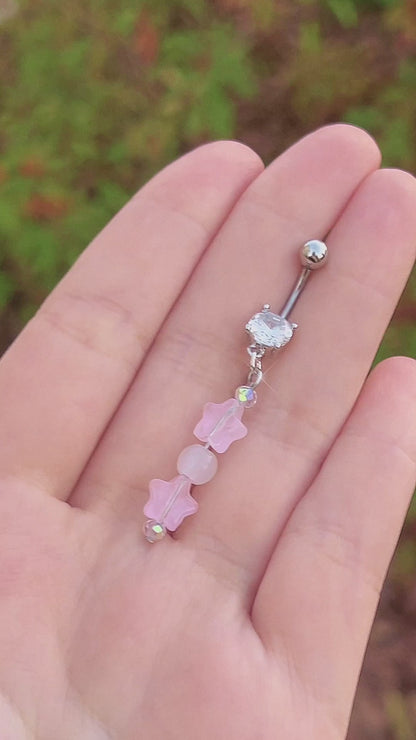 Baby Pink Star Belly Ring