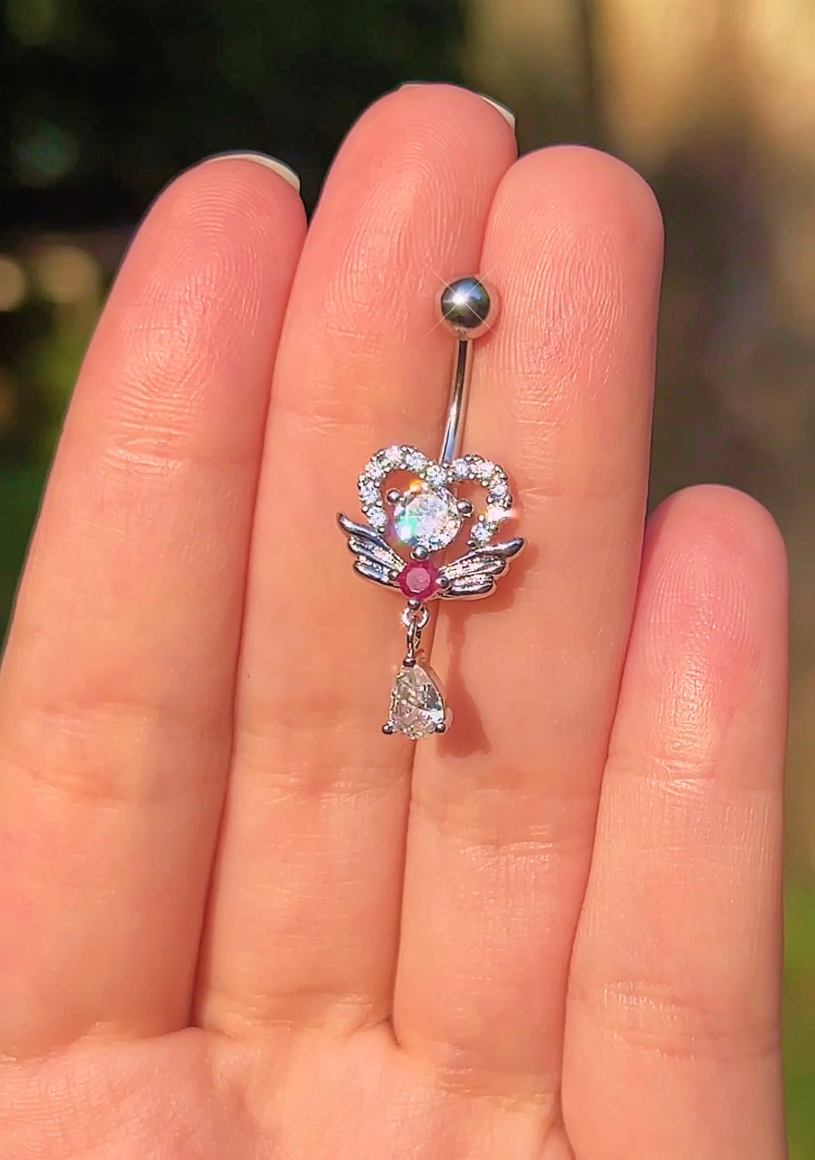 Sailor Moon Angelic Heart Belly Ring