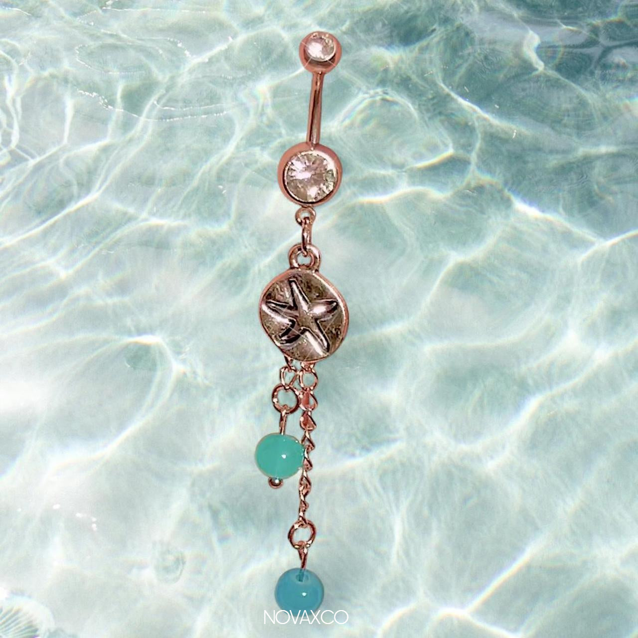 Sand Dollar Dangling Belly Ring