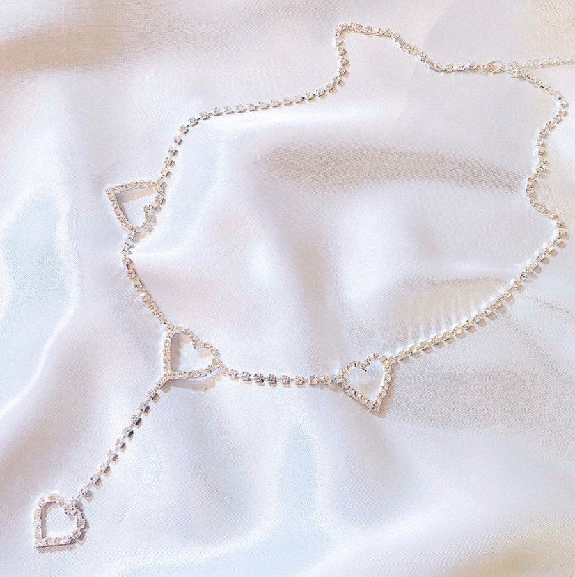 rhinestone waist chain 